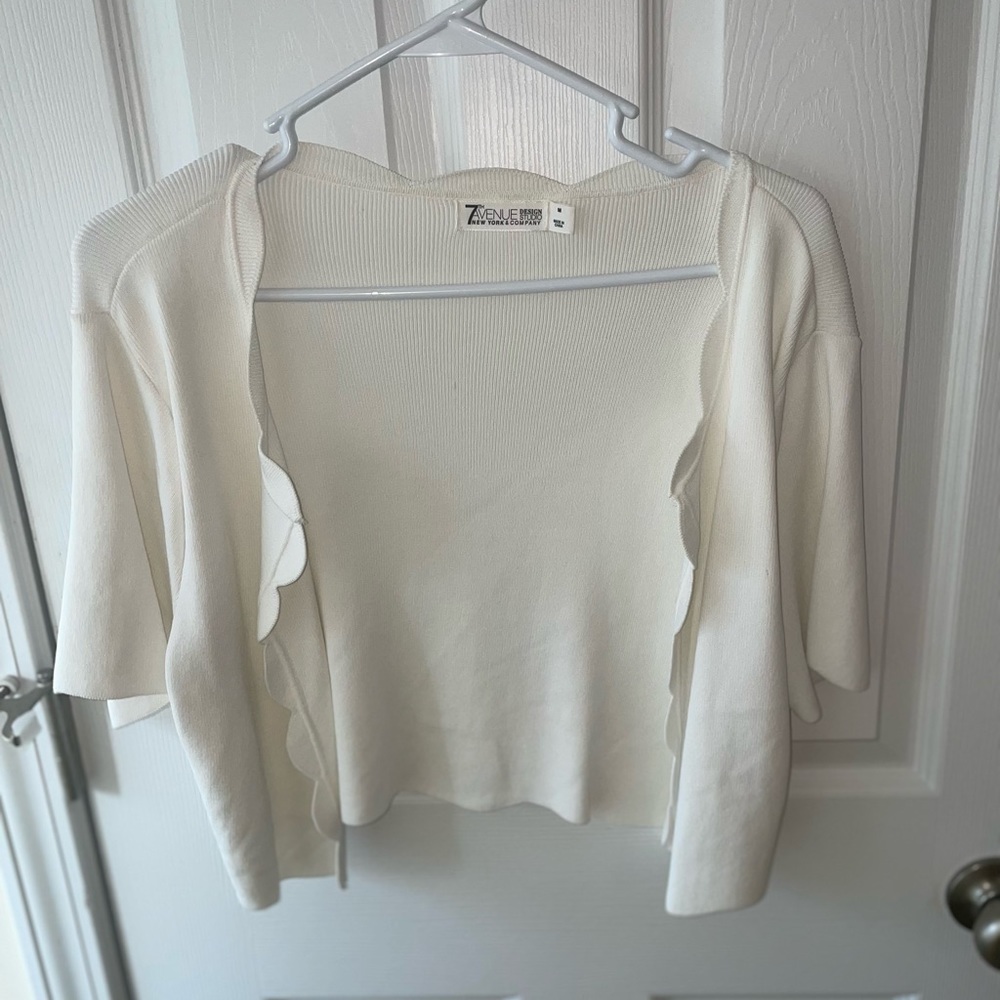 Half white top